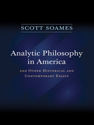 cover image of Analytic Philosophy in America